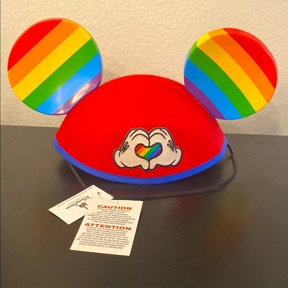 RETIRED Disney Pride Rainbow Mickey Ears, older version, NWT! LGBTQ+IA